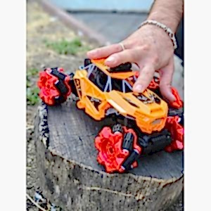Her Yöne Gidebilen Full Fonksiyonlu Şarjlı Uzaktan Kumandalı Araba Rock Crawler 22 Cm