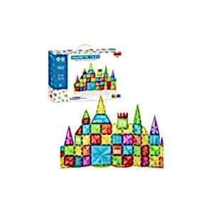 Manyetik Tiles Renkli 75 Parça Manyetik Yapı Magnetic Bloklar