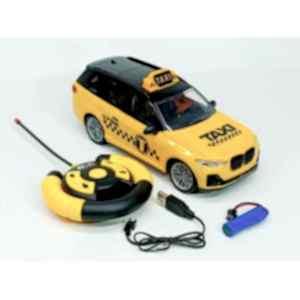 1/16 Ölçek Uzaktan Kumandalı Bmw Cip Taksi Araba Taxi Jeep Işıklı Şarjlı Araba 25 Cm