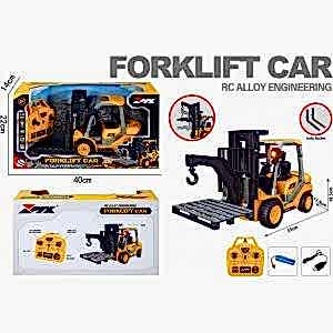 1:18 Ölçek Full Fonksiyonlu 9 Kanallı Uzaktan Kumandalı Şarjlı Işıklı Forklift 30 Cm