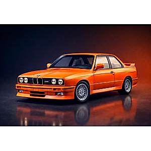 1:24 1988 BMW M3 E30 Diecast Model Metal Araba Turuncu Renk 20 Cm