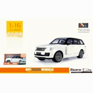 Işıklı  Sesli 25 Cm  Jip Sürtmeli Jeep Araba Beyaz Renk 1:16 Ölçek