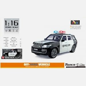 1:16 Ölçek 25 Cm Sesli Işıklı Jeep Jip Sürtmeli Polis Arabası