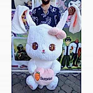 80 Cm Büyük Boy Uzun Kulaklı Tavşan Peluş Sarılabilir Tavşan Yumuşacık Peluş Oyuncak